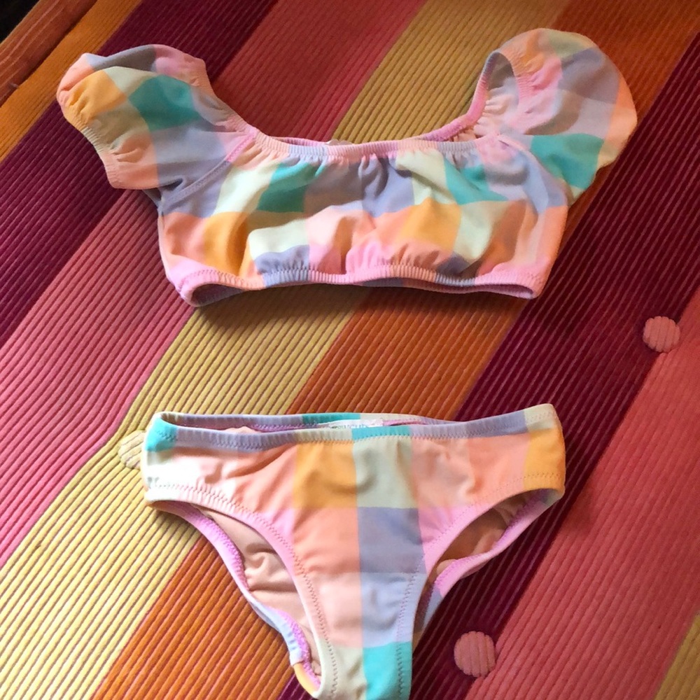 Crewcuts by J. Crew Madras Bikini Adorable! Girls 3/4
